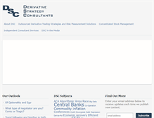 Tablet Screenshot of derivativestrategyconsultants.com
